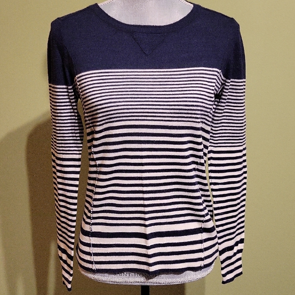Lucky Brand Navy Knit Sweater - Picture 3 of 12